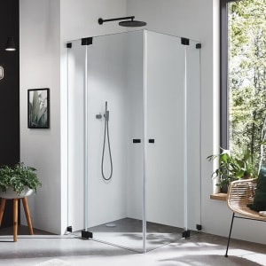 Sprinz Omega Black Edition Eckeinstieg 100 x 100 x 200 cm