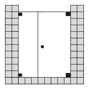 Sprinz Omega Black Edition Pendeltür oder Tür 160 x 200 cm