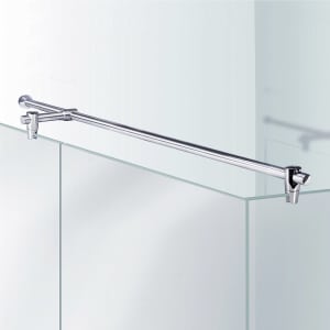 Sprinz Haltestange rund mit T-Stück, Glas - Wand, Länge 180 cm