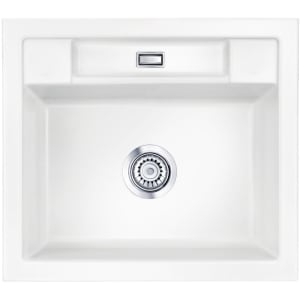 Systemceram Keradomo Bela 57 Einbauspüle mit Excenterbetätigung, ohne Hahnlochbohrung