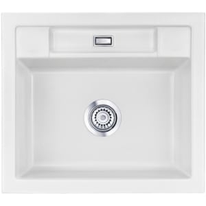 Systemceram Keradomo Bela 57 Einbauspüle mit Excenterbetätigung, ohne Hahnlochbohrung