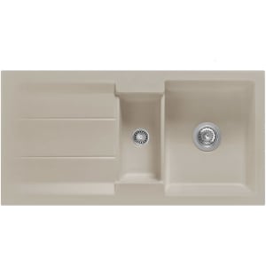 Systemceram Keradomo Genea 100 Einbauspüle mit Handbetätigung, ohne Hahnlochbohrung