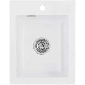 Systemceram Keradomo Mera 39 Einbauspüle mit Excenterbetätigung, inkl. Armaturbohrung