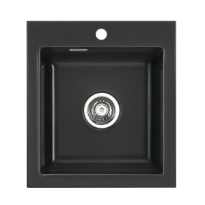 Systemceram Keradomo Mera 46 Einbauspüle mit Handbetätigung, inkl. Armaturbohrung