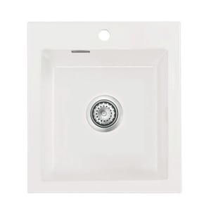 Systemceram Keradomo Mera 46 Einbauspüle mit Excenterbetätigung, inkl. Armaturbohrung