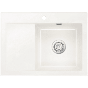 Systemceram Keradomo Mera 70 Einbauspüle rechts mit Handbetätigung, inkl. Armaturbohrung