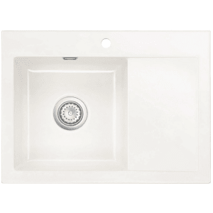 Systemceram Keradomo Mera 70 Einbauspüle links mit Handbetätigung, inkl. Armaturbohrung