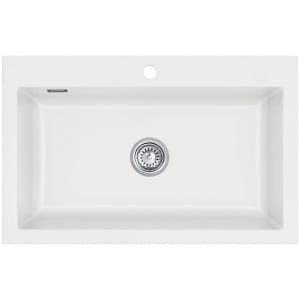 Systemceram Keradomo Mera 80 Einbauspüle mit Handbetätigung, inkl. Armaturbohrung