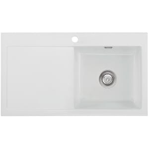 Systemceram Keradomo Mera 90 Einbauspüle rechts mit Handbetätigung, inkl. Armaturbohrung