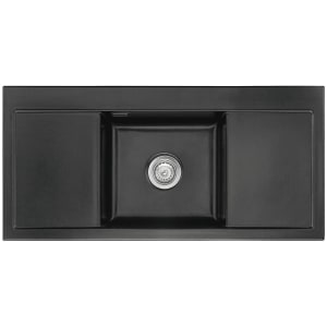 Systemceram Keradomo Mera Middle Einbauspüle mit Handbetätigung, ohne Hahnlochbohrung