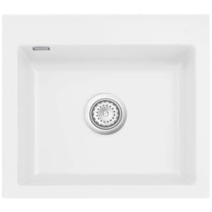 Systemceram Keradomo Mera 57 Einbauspüle mit Handbetätigung, mit Hahnlochbohrung