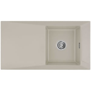 Systemceram Keradomo Siro 90 Einbauspüle mit Handbetätigung, ohne Hahnlochbohrung