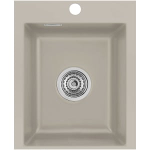 Systemceram Keradomo Mera 39 F Spüle für flächenbündigen Einbau mit Excenterbetätigung, inkl. Armaturbohrung