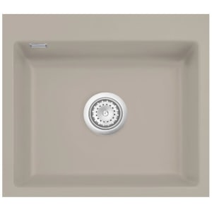 Systemceram Keradomo Mera 57 F Spüle für flächenbündigen Einbau mit Handbetätigung, ohne Hahnlochbohrung