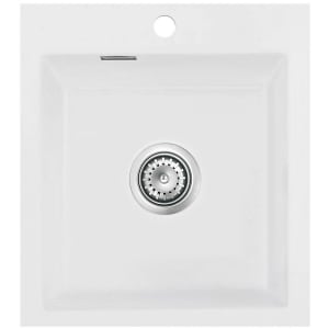 Systemceram Keradomo Mera 46 F Spüle für flächenbündigen Einbau mit Handbetätigung, inkl. Armaturbohrung