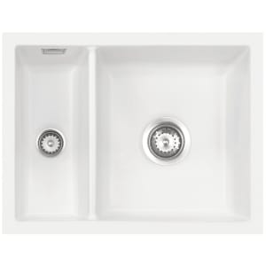 Systemceram Keradomo Mera 60 F/o Spüle für flächenbündigen Einbau mit Handbetätigung, ohne Hahnlochbohrung