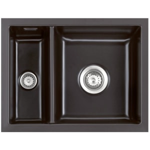 Systemceram Keradomo Mera 60 F/o Spüle für flächenbündigen Einbau mit Handbetätigung, ohne Hahnlochbohrung