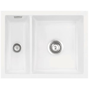 Systemceram Keradomo Mera 60 F/o Spüle für flächenbündigen Einbau mit Excenterbetätigung, ohne Hahnlochbohrung