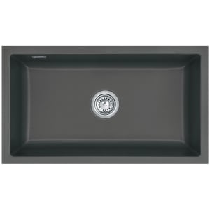 Systemceram Keradomo Mera 80 F/o Spüle für flächenbündigen Einbau mit Handbetätigung, ohne Hahnlochbohrung