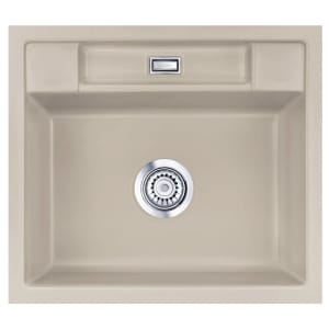 Systemceram Keradomo Bela 57 F Spüle für flächenbündigen Einbau mit Handbetätigung, ohne Hahnlochbohrung