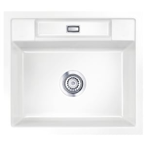 Systemceram Keradomo Bela 57 F Spüle für flächenbündigen Einbau mit Excenterbetätigung, ohne Hahnlochbohrung