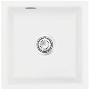 Systemceram Keradomo Mera 46 F/o Spüle für flächenbündigen Einbau mit Handbetätigung, ohne Hahnlochbohrung