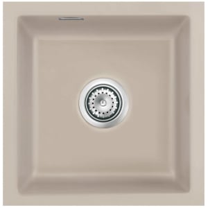 Systemceram Keradomo Mera 46 F/o Spüle für flächenbündigen Einbau mit Handbetätigung, ohne Hahnlochbohrung