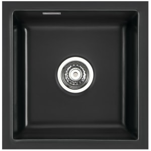 Systemceram Keradomo Mera 46 F/o Spüle für flächenbündigen Einbau mit Handbetätigung, ohne Hahnlochbohrung