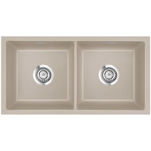 Systemceram Keradomo Mera Twin U Spüle zum Unterbau mit Excenterbetätigung