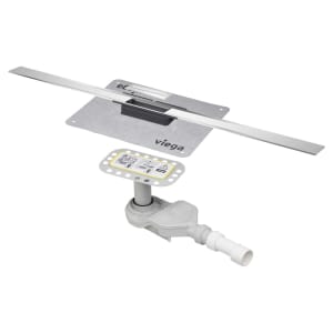 Viega Advantix Cleviva-Duschrinne mit Advantix-Einleger Visign C1, Modell 4981.11, 100 cm