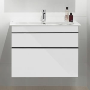Villeroy & Boch Venticello Waschtisch-Kombination 80 cm mit 2 Auszügen, 1 Hahnloch und 1 Überlauf