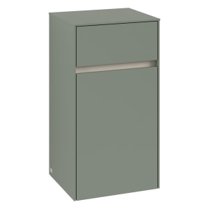 Villeroy & Boch Collaro Seitenschrank 40,4 x 74,8 cm mit 1 Auszug und 1 Tür, Anschlag links