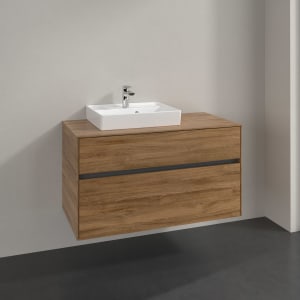 Villeroy & Boch Collaro Waschtischunterschrank 100 x 54,8 cm mit 2 Auszügen, für WT links