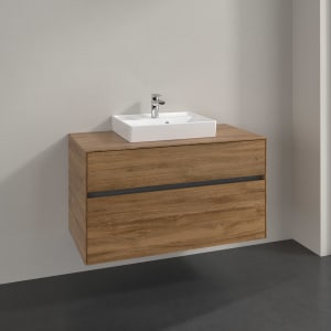 Villeroy & Boch Collaro Waschtischunterschrank 100 x 54,8 cm mit 2 Auszügen, für WT mittig