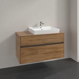 Villeroy & Boch Collaro Waschtischunterschrank 100 x 54,8 cm mit 2 Auszügen, für WT rechts