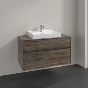 Villeroy & Boch Collaro Waschtischunterschrank 100 x 54,8 cm mit 2 Auszügen, für WT mittig