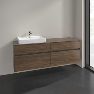 Villeroy & Boch Collaro Waschtischunterschrank 160 x 54,8 cm mit 4 Auszügen, für WT links