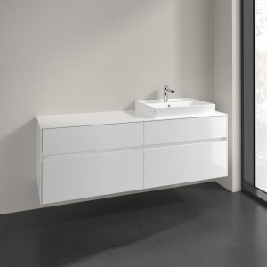Villeroy & Boch Collaro Waschtischunterschrank 160 x 54,8 cm mit 4 Auszügen, für WT rechts