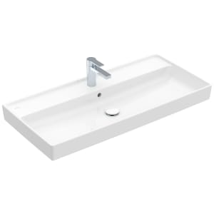 Villeroy & Boch Collaro Schrankwaschtisch 100 cm mit Überlauf, 1 Hahnloch