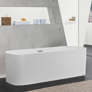 Villeroy & Boch Finion freistehende Badewanne 170 x 70 cm mit Wasserzulauf