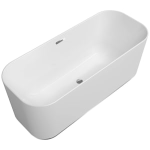 Villeroy & Boch Finion freistehende Badewanne 170 x 70 cm mit Design-Ring, Emotion-Funktion