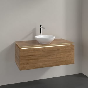 Villeroy & Boch Legato Waschtischunterschrank 100 cm mit 1 Auszug und LED-Beleuchtung