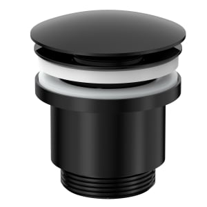 Herzbach LIVING PUSH Ablaufventil rund, mit/ohne Staufunktion