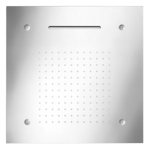 Herzbach LIVING SPA Farblicht-Regenbrause 50 x 50 cm Multifunktion 3, Deckenmontage