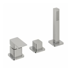 Herzbach CEO Dreiloch-Wannenarmatur ohne Auslauf, für Fliesen- oder Wannenrandmontage