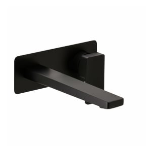 Herzbach CEO BLACK Waschtisch-Wandbatterie Unterputz Farbset mit 1 Blende 21 cm