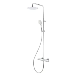Herzbach LIVING SPA Duschsäule mit Regenbrause 25 cm rund, mit Handbrause