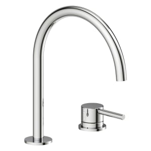 Herzbach DEEP Zweiloch-Armatur 22 cm mit PUSH-Ablaufventil