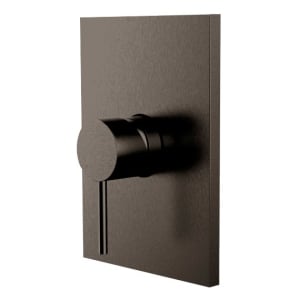 Herzbach DESIGN IX PVD BLACK STEEL Unterputz-Brausebatterie Farbset