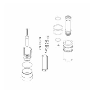 Herzbach MODUL7 Unterputzverlängerung 2 cm für PUSH Thermostat mit Brausehalterset 1 Verbraucher